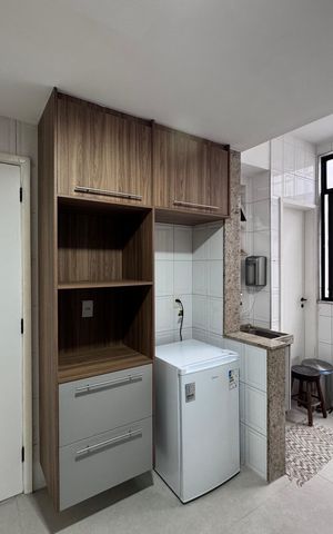 Apartamento à venda com 87m², 3 quartos e 2 vagas Apartamento à venda com 87m², 3 quartos e 2 vagasCozinha e Área de Serviço