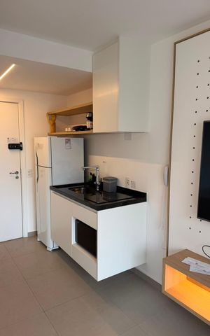 Studio para alugar com 26m², 1 quarto e sem vaga