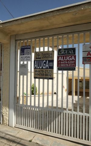 Casa para alugar com 80m², 1 quarto e 1 vagaPlaca