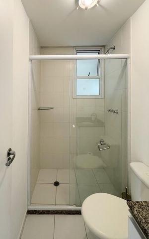 Apartamento para alugar com 59m², 3 quartos e 1 vaga Apartamento para alugar com 59m², 3 quartos e 1 vagaBanheiro Social