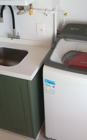 Apartamento à venda com 63m², 2 quartos e 1 vagaCozinha e Área de Serviço