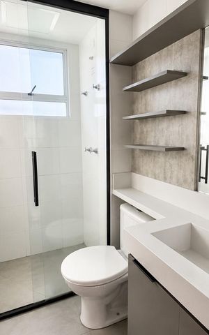 Apartamento à venda com 45m², 2 quartos e 1 vaga Apartamento à venda com 45m², 2 quartos e 1 vagaBanheiro social