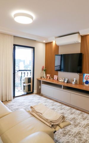 Apartamento à venda com 146m², 3 quartos e 3 vagas Apartamento à venda com 146m², 3 quartos e 3 vagasSala