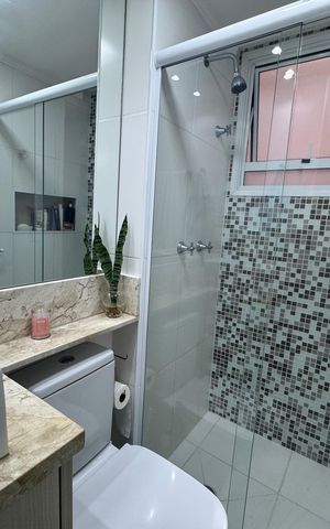 Apartamento à venda com 47m², 2 quartos e 1 vaga Apartamento à venda com 47m², 2 quartos e 1 vagaBanheiro