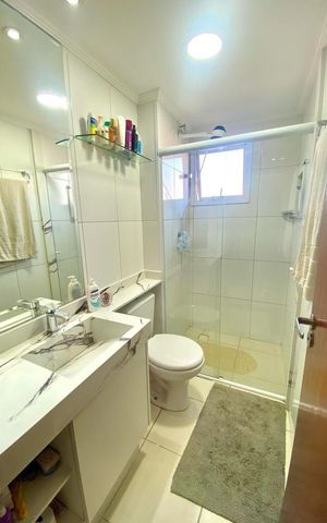 Apartamento à venda com 68m², 2 quartos e 1 vaga Apartamento à venda com 68m², 2 quartos e 1 vagaBanheiro