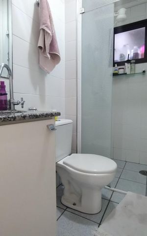 Apartamento à venda com 70m², 3 quartos e 2 vagas Apartamento à venda com 70m², 3 quartos e 2 vagasBanheiro