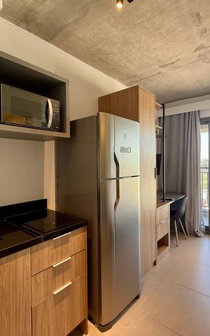 Studio para alugar com 25m², 1 quarto e sem vaga Studio para alugar com 25m², 1 quarto e sem vagaCozinha