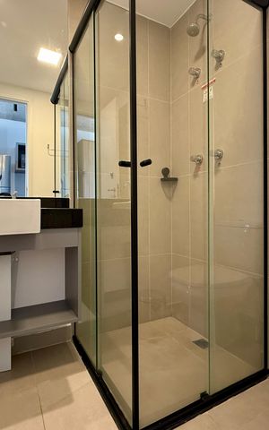 Studio para alugar com 25m², 1 quarto e sem vaga Studio para alugar com 25m², 1 quarto e sem vagaBanheiro