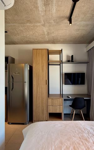 Studio para alugar com 25m², 1 quarto e sem vaga Studio para alugar com 25m², 1 quarto e sem vagaQuarto