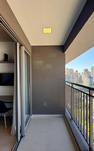 Studio para alugar com 25m², 1 quarto e sem vaga Studio para alugar com 25m², 1 quarto e sem vagaSacada