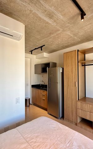 Studio para alugar com 25m², 1 quarto e sem vaga Studio para alugar com 25m², 1 quarto e sem vagaQuarto