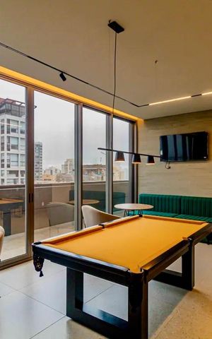 Studio para alugar com 25m², 1 quarto e sem vaga Studio para alugar com 25m², 1 quarto e sem vagaSalão de Jogos