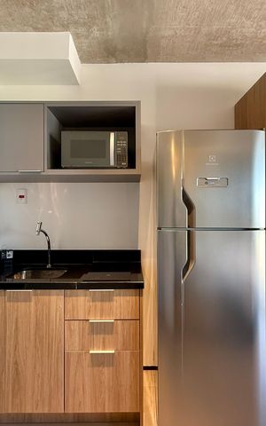 Studio para alugar com 25m², 1 quarto e sem vaga Studio para alugar com 25m², 1 quarto e sem vagaCozinha