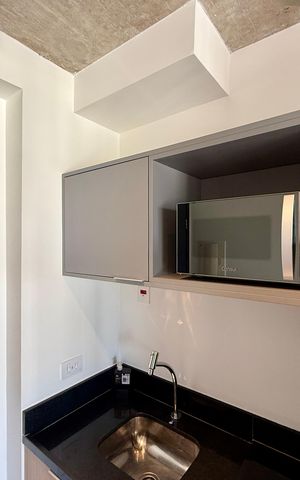 Studio para alugar com 25m², 1 quarto e sem vaga Studio para alugar com 25m², 1 quarto e sem vagaCozinha