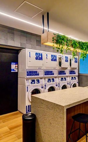 Studio para alugar com 25m², 1 quarto e sem vaga Studio para alugar com 25m², 1 quarto e sem vagaLavanderia