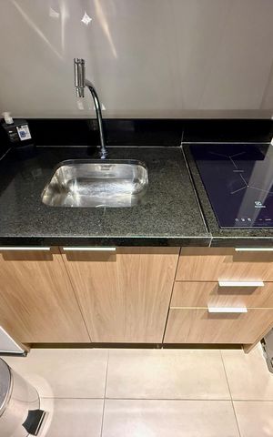 Studio para alugar com 25m², 1 quarto e sem vaga Studio para alugar com 25m², 1 quarto e sem vagaCozinha