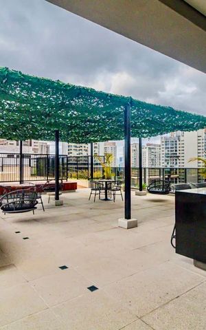 Studio para alugar com 25m², 1 quarto e sem vaga Studio para alugar com 25m², 1 quarto e sem vagaTerraço