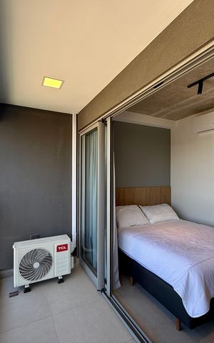 Studio para alugar com 25m², 1 quarto e sem vaga Studio para alugar com 25m², 1 quarto e sem vagaSacada