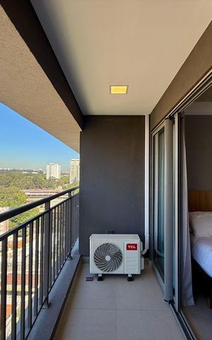 Studio para alugar com 25m², 1 quarto e sem vaga Studio para alugar com 25m², 1 quarto e sem vagaSacada
