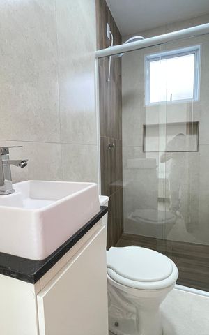 Studio para alugar com 15m², 1 quarto e sem vaga Studio para alugar com 15m², 1 quarto e sem vagaBanheiro