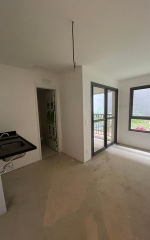 Studio à venda com 29m², 1 quarto e sem vagaSala/Quarto