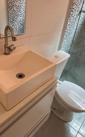 Apartamento para alugar com 65m², 2 quartos e 2 vagas Apartamento para alugar com 65m², 2 quartos e 2 vagasBanheiro