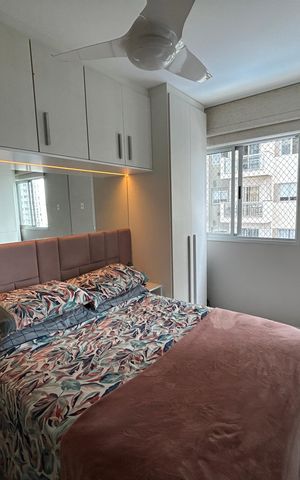 Apartamento à venda com 58m², 2 quartos e 1 vagaQuarto 2 - Suíte