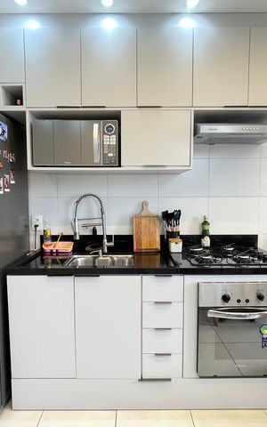 Apartamento para alugar com 32m², 2 quartos e sem vaga Apartamento para alugar com 32m², 2 quartos e sem vagaCozinha e Área de Serviço