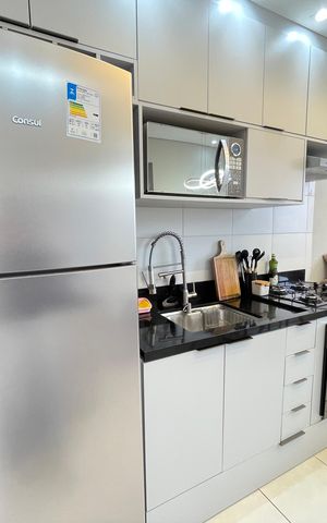 Apartamento para alugar com 32m², 2 quartos e sem vaga Apartamento para alugar com 32m², 2 quartos e sem vagaCozinha e Área de Serviço