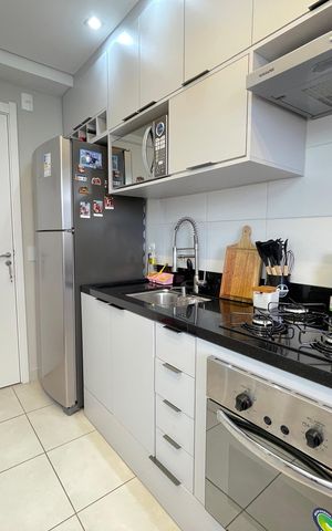Apartamento para alugar com 32m², 2 quartos e sem vaga Apartamento para alugar com 32m², 2 quartos e sem vagaCozinha e Área de Serviço