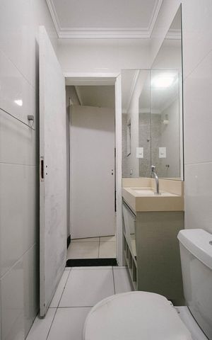 Casa de condomínio à venda com 80m², 2 quartos e 2 vagas Casa de condomínio à venda com 80m², 2 quartos e 2 vagasBanheiro da Suíte 2
