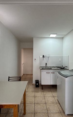 Studio para alugar com 25m², 1 quarto e 1 vagaSala