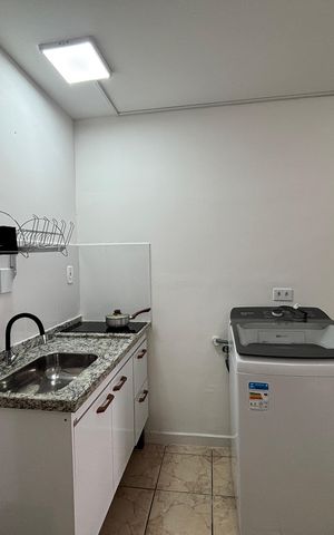 Studio para alugar com 25m², 1 quarto e 1 vagaSala