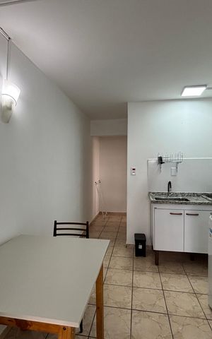 Studio para alugar com 25m², 1 quarto e 1 vagaSala
