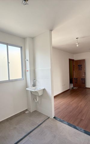 Apartamento para alugar com 47m², 2 quartos e 1 vaga Apartamento para alugar com 47m², 2 quartos e 1 vagaCozinha e Área de Serviço