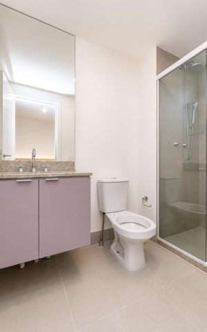 Studio para alugar com 27m², 1 quarto e sem vaga Studio para alugar com 27m², 1 quarto e sem vagaBanheiro