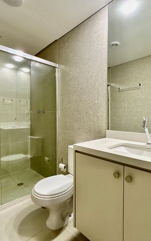 Studio para alugar com 31m², 1 quarto e sem vaga Studio para alugar com 31m², 1 quarto e sem vagaBanheiro