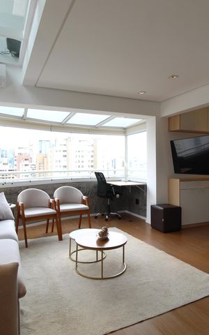 Apartamento para alugar com 90m², 1 quarto e 2 vagasSala/Cozinha