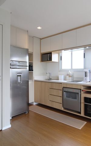 Apartamento para alugar com 90m², 1 quarto e 2 vagasSala/Cozinha