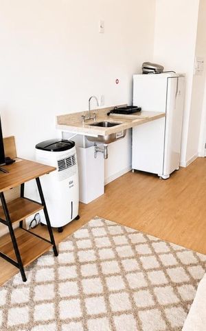 Studio para alugar com 24m², 1 quarto e sem vaga