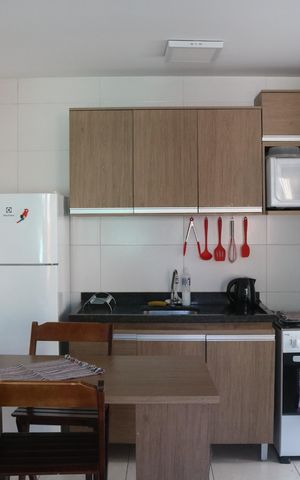 Apartamento à venda com 27m², 1 quarto e sem vagaCozinha e Área de Serviço