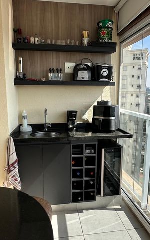 Apartamento para alugar com 75m², 2 quartos e 1 vaga Apartamento para alugar com 75m², 2 quartos e 1 vagaVaranda da Sala/Cozinha