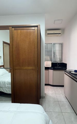 Studio para alugar com 14m², 1 quarto e 1 vaga Studio para alugar com 14m², 1 quarto e 1 vagaQuarto