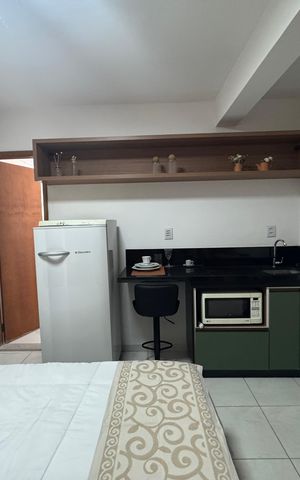 Studio para alugar com 15m², 1 quarto e 1 vaga Studio para alugar com 15m², 1 quarto e 1 vagaQuarto/cozinha