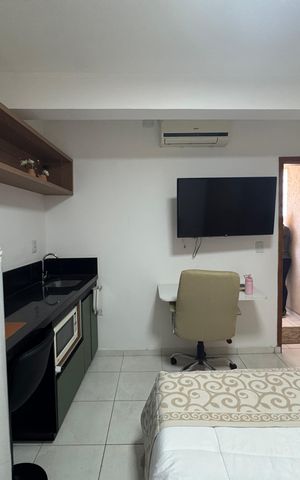 Studio para alugar com 15m², 1 quarto e 1 vaga Studio para alugar com 15m², 1 quarto e 1 vagaQuarto/cozinha