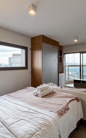 Apartamento para alugar com 39m², 1 quarto e 1 vaga