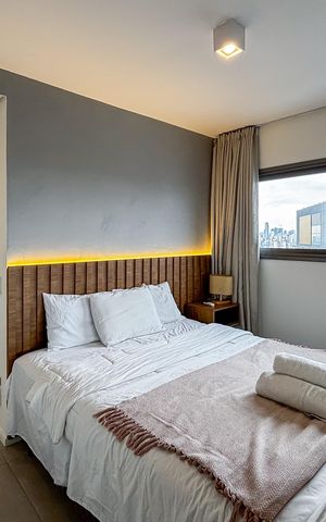 Apartamento para alugar com 39m², 1 quarto e 1 vaga