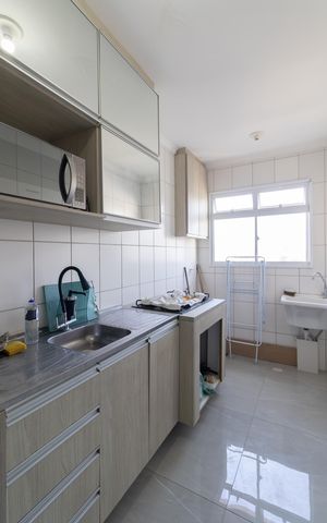 Apartamento para alugar com 43m², 2 quartos e sem vaga Apartamento para alugar com 43m², 2 quartos e sem vagaCozinha e Área de Serviço
