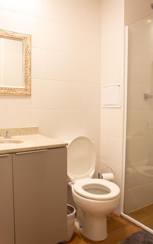 Studio à venda com 25m², 1 quarto e sem vaga Studio à venda com 25m², 1 quarto e sem vagaBanheiro