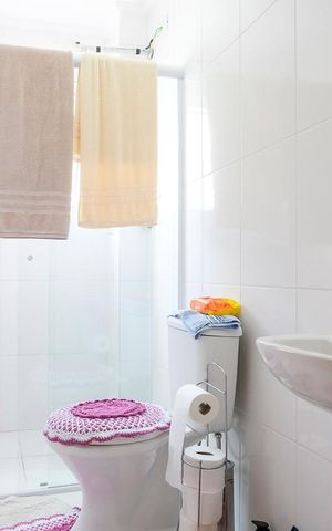 Apartamento à venda com 77m², 2 quartos e 1 vagaBanheiro da suíte